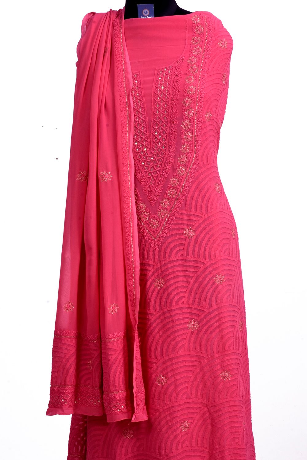 Georgette Unstiched  Suit with Dupatta