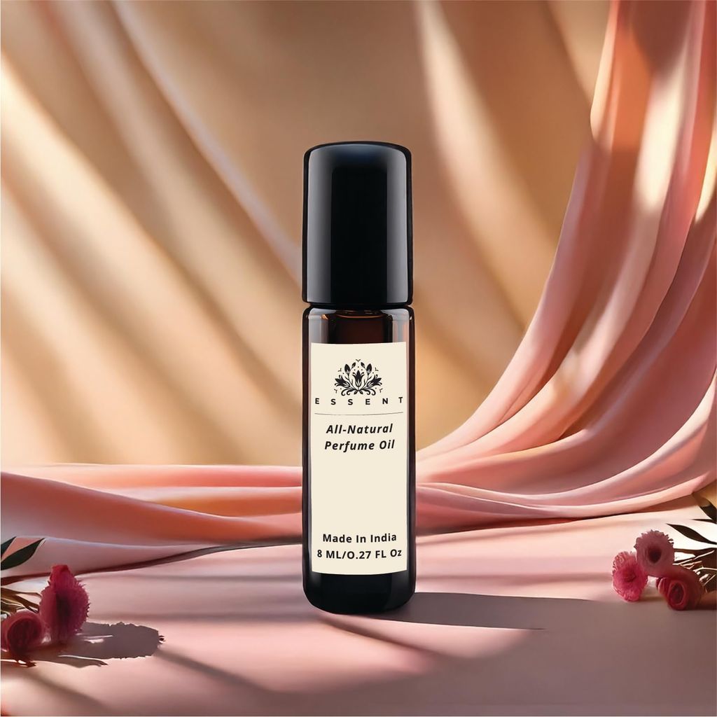 Essent Musk Pure Roll-On Attar | Inspired by TF Musk Pure | Unisex Clean & Woody Perfume Oil | Soft Musk, White Floral & Amber Scent | Long-Lasting 0.27 fl. oz. (8 ml)
