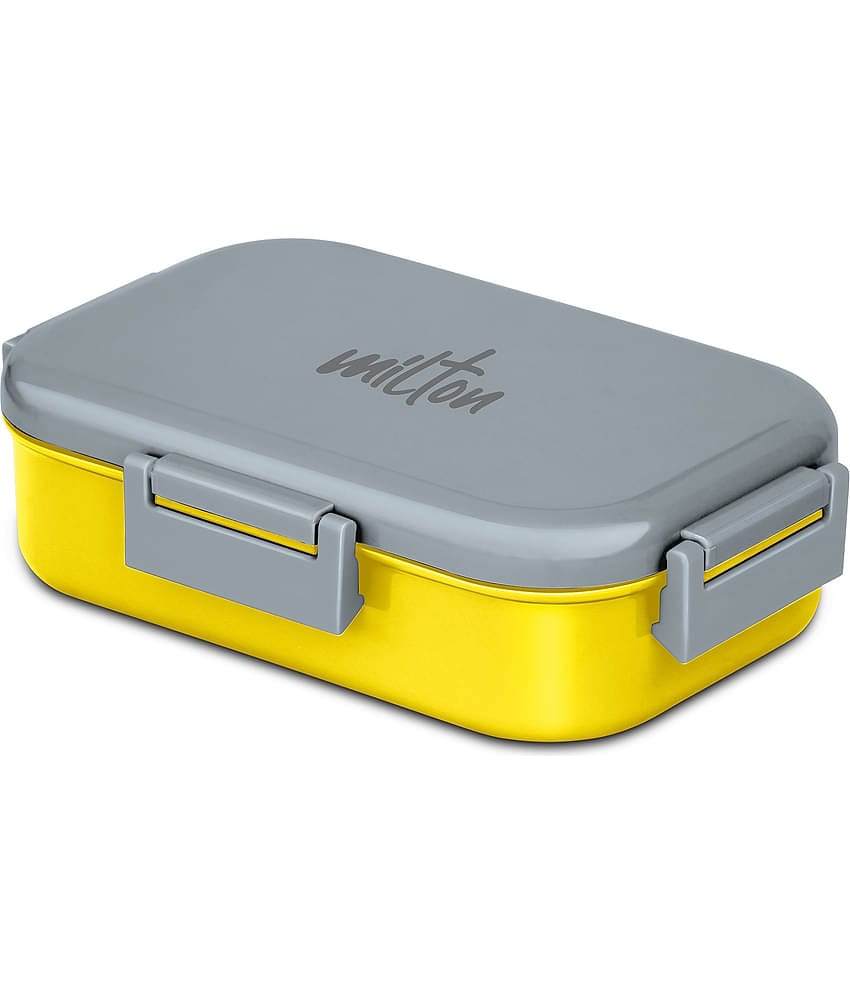 MILTON Senior Flatmate Inner Stainless Steel Tiffin Box 700 ml Yellow