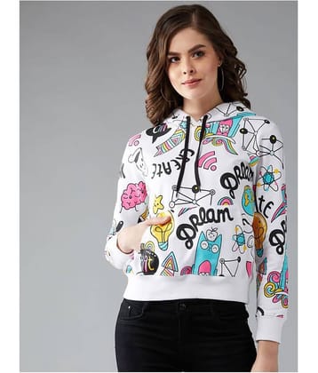 The Dry State Cotton White Hooded Sweatshirt