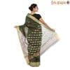 HANDLOOM CHANDERI SILK SAREE WITH BLOUSE (SKU - 1SC102120622 SAREE-1035) - Sarees | Buy online on ZillyBuy