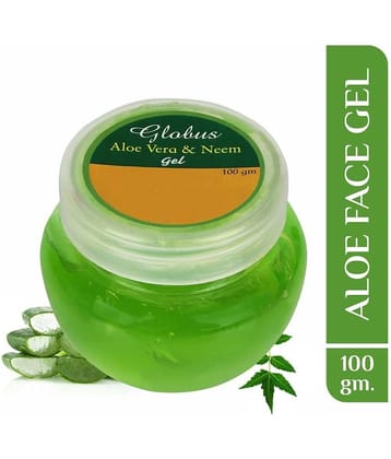 Globus Naturals Aloe Vera and Neem Face Gel Moisturizer 100 gm