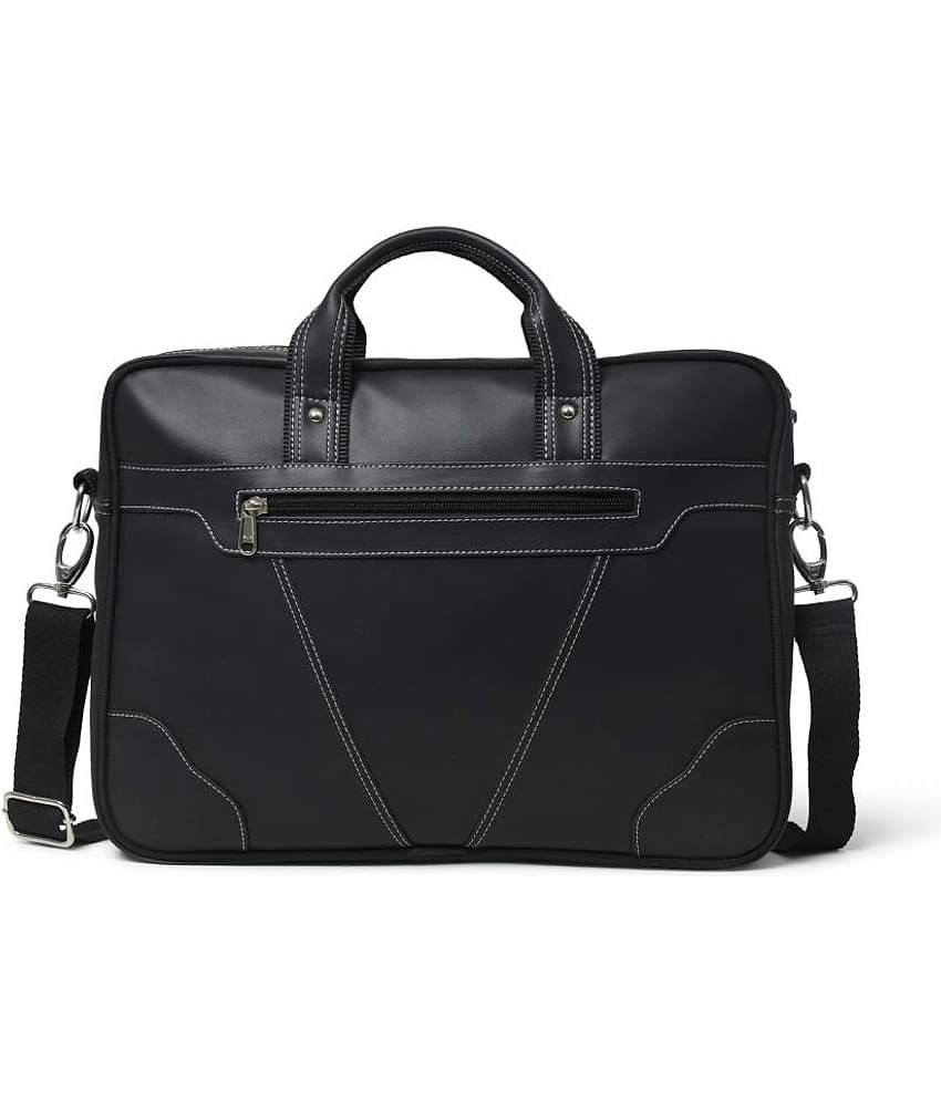 MATRICE - Black Synthetic Leather Office Bag