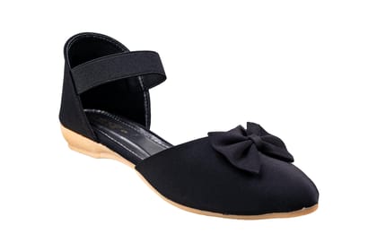 Trendz Ladies Black Sandal-Black / 8