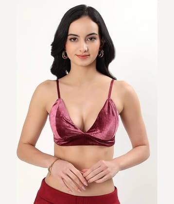 PARKHA Pack of 1 Polyester Removable Padding Bralette Bra For Women ( Pink )