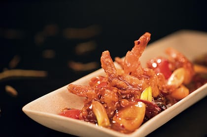 King Prawns In Smoked Chilli Sauce