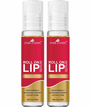 Park Daniel Roll On Lip Serum Nourishment Lip Gloss Stick Pink SPF 15 Pack of 2 20 mL