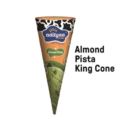 Adityaa Almond Pista King Cone 110ml