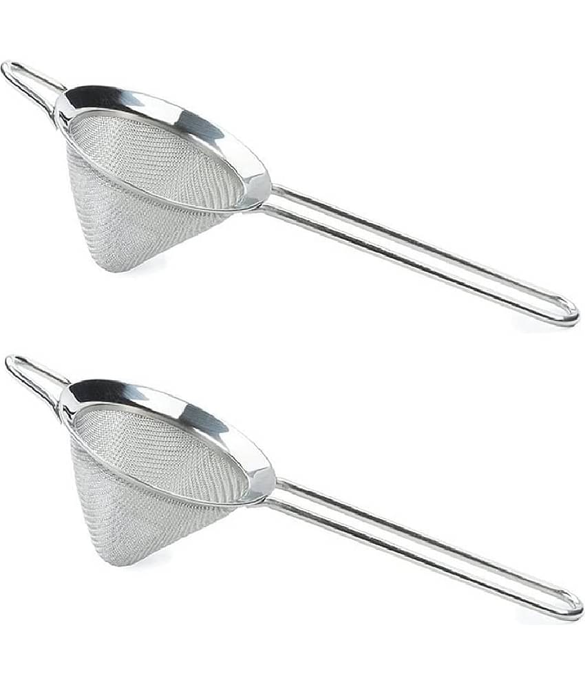 Dynore - Silver Steel Strainer ( Pack of 2 )