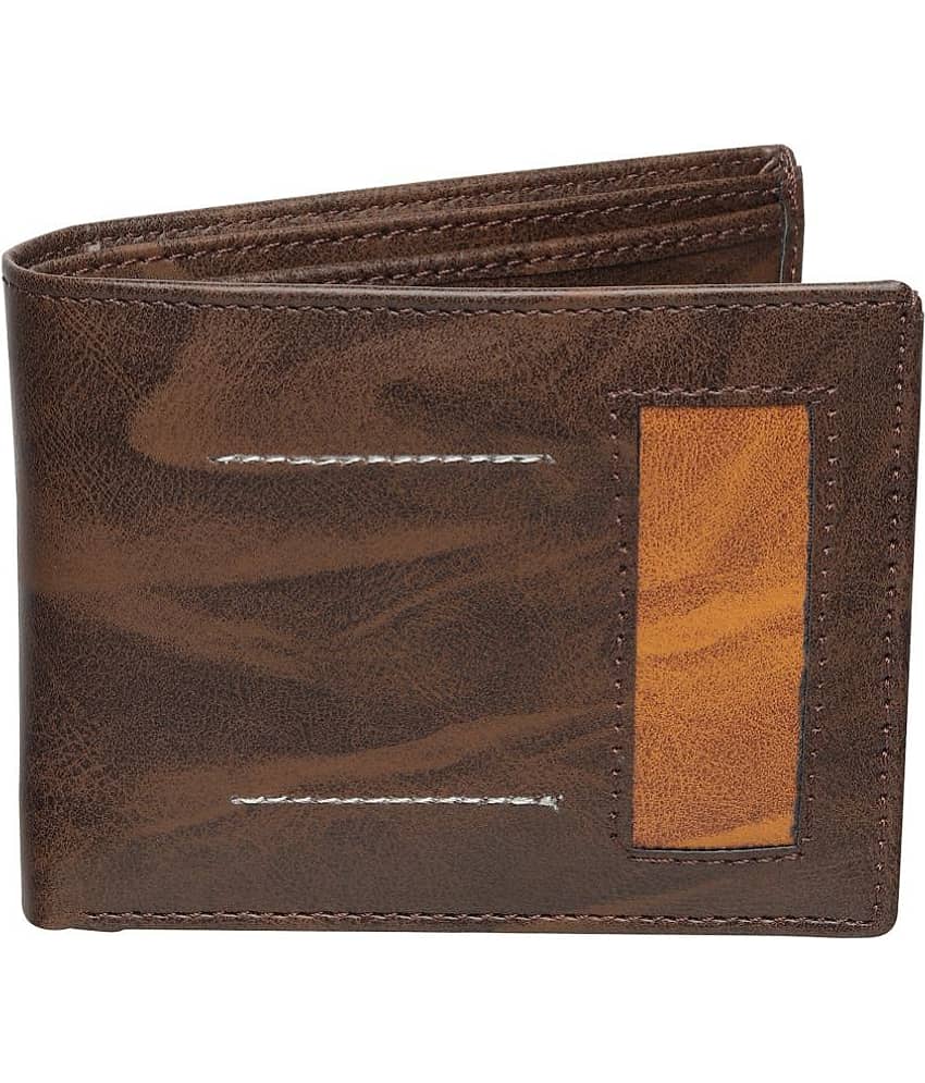 SUNSHOPPING - Multicolor PU Men's Two Fold Wallet ( Pack of 1 )