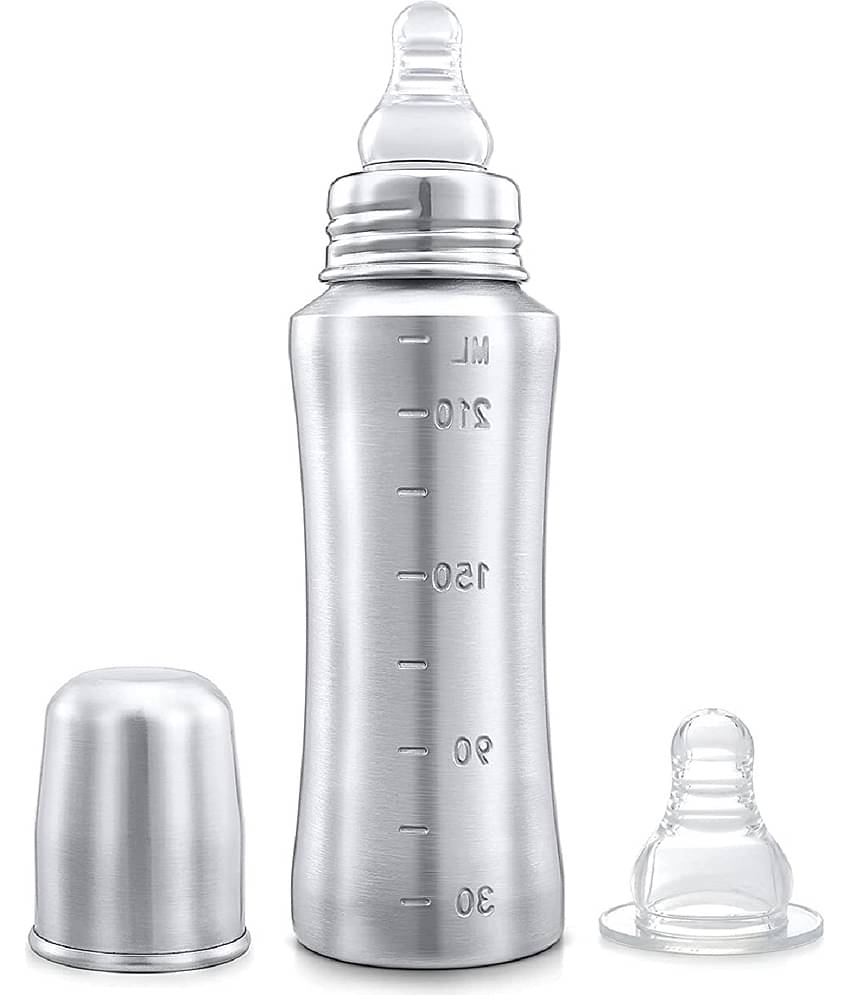 BBYARAJ 240 Silver Feeding Bottle ( Pack of 1 )