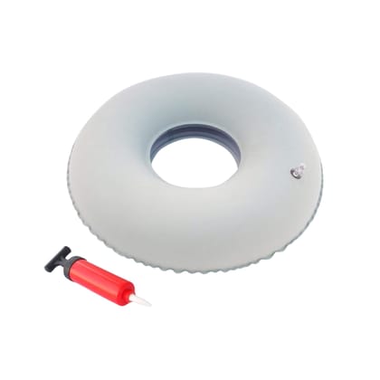 Ezyfit Donut Seating Cushion I Round Air Portable Cusion I Seat Air Cushion I Air Cushion with Pump | Office Chair I Wheel Chair I Pain Relief Donut