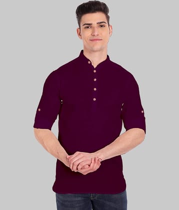 Vida Loca - Brown Cotton Men's Regular Kurta ( Pack of 1 )