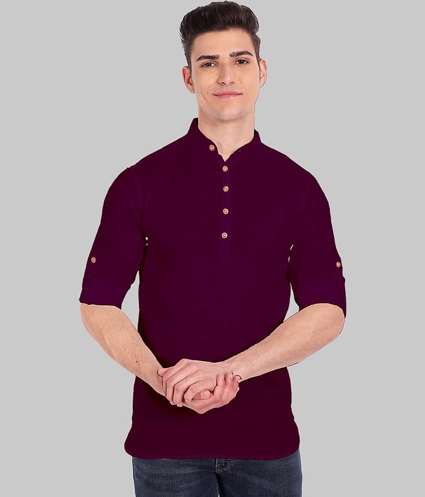 Vida Loca - Brown Cotton Men's Regular Kurta ( Pack of 1 )