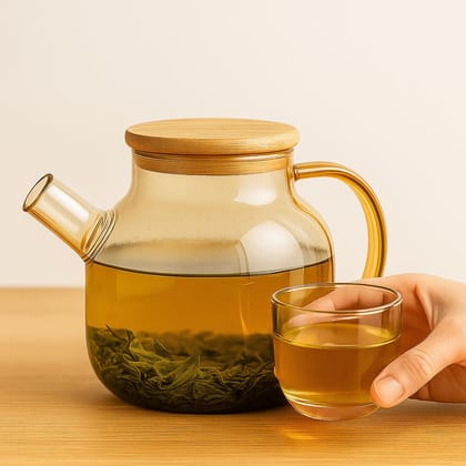 Glass teapot Kettle Teapot with Stainless Steel Infuser, Glass Teapot for Loose Leaf Tea, Blooming Tea, and Herbal