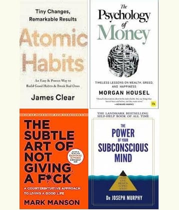 Atomic Habits + The Psychology of Money + The Subtle Art + The Power of your Subconscious Mind