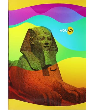 Navneet Youva | Soft Bound Long Notebook | A4 Size 21 cm x 29.7 cm | Rainbow | Single Line | 172 Pages| Pack of 6