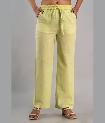 MAUKA - Yellow Rayon Women's Palazzo ( Pack of 1 )