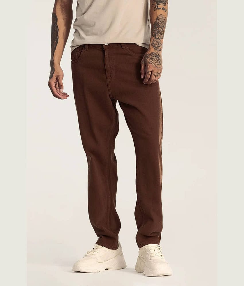 Gazal Fashions Basic Men's Jeans - Brown ( Pack of 1 )