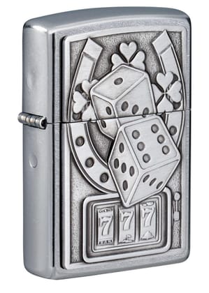 Zippo Lucky 7 Emblem Design Windproof Pocket Lighter