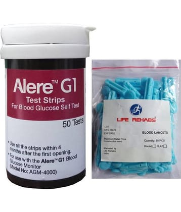 Alere G1 50 Strips With Life Rehabs 50 Lancets