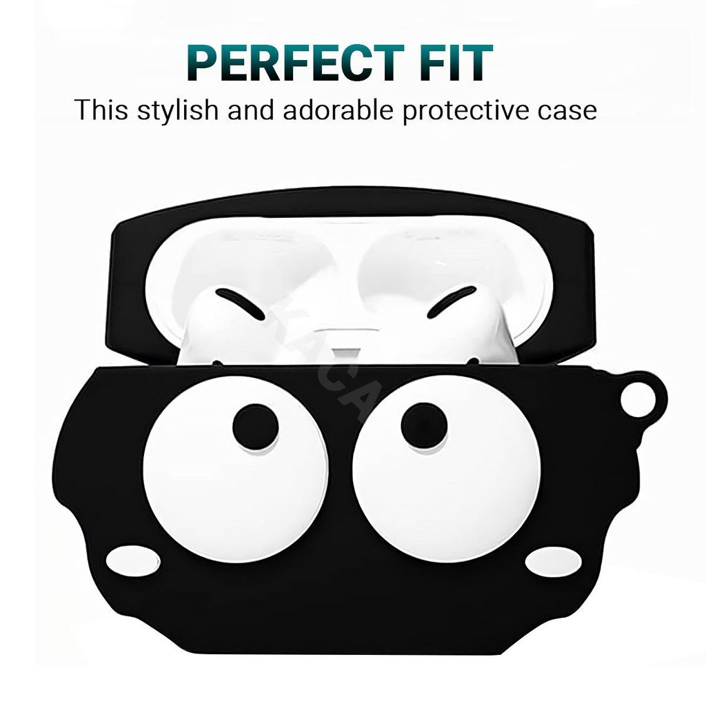 LIRAMARK Cute Cartoon Design Case Cover for Airpods Pro 2 Case (2023/2022), Designer AirPods Pro 2nd Generation Cover (3D Eye)