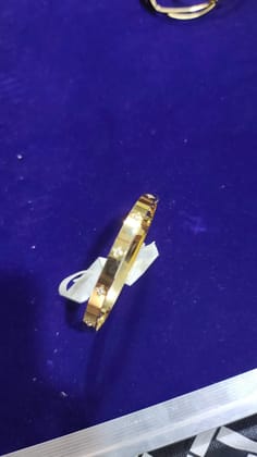 Fashion Gold Plated Stainless Steel Openable Crystal Bracelet | Cuff Bangle....