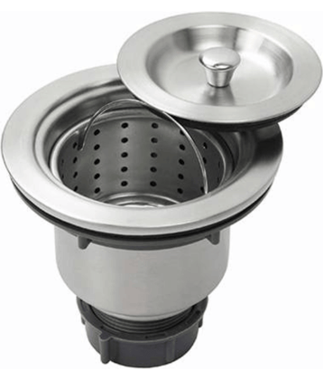 BATHONIX 4-Inch Stainless Steel Sink Waste Coupling with Under Basket | 304 Grade Kitchen Drain Jali for Basin Outlet&nbsp;-&nbsp;PACK&nbsp;OF&nbsp;1