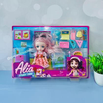 Alia Doll with 5 Different Scenarios and Accessories (Pack of 1 Scenarios)-Delicious Time