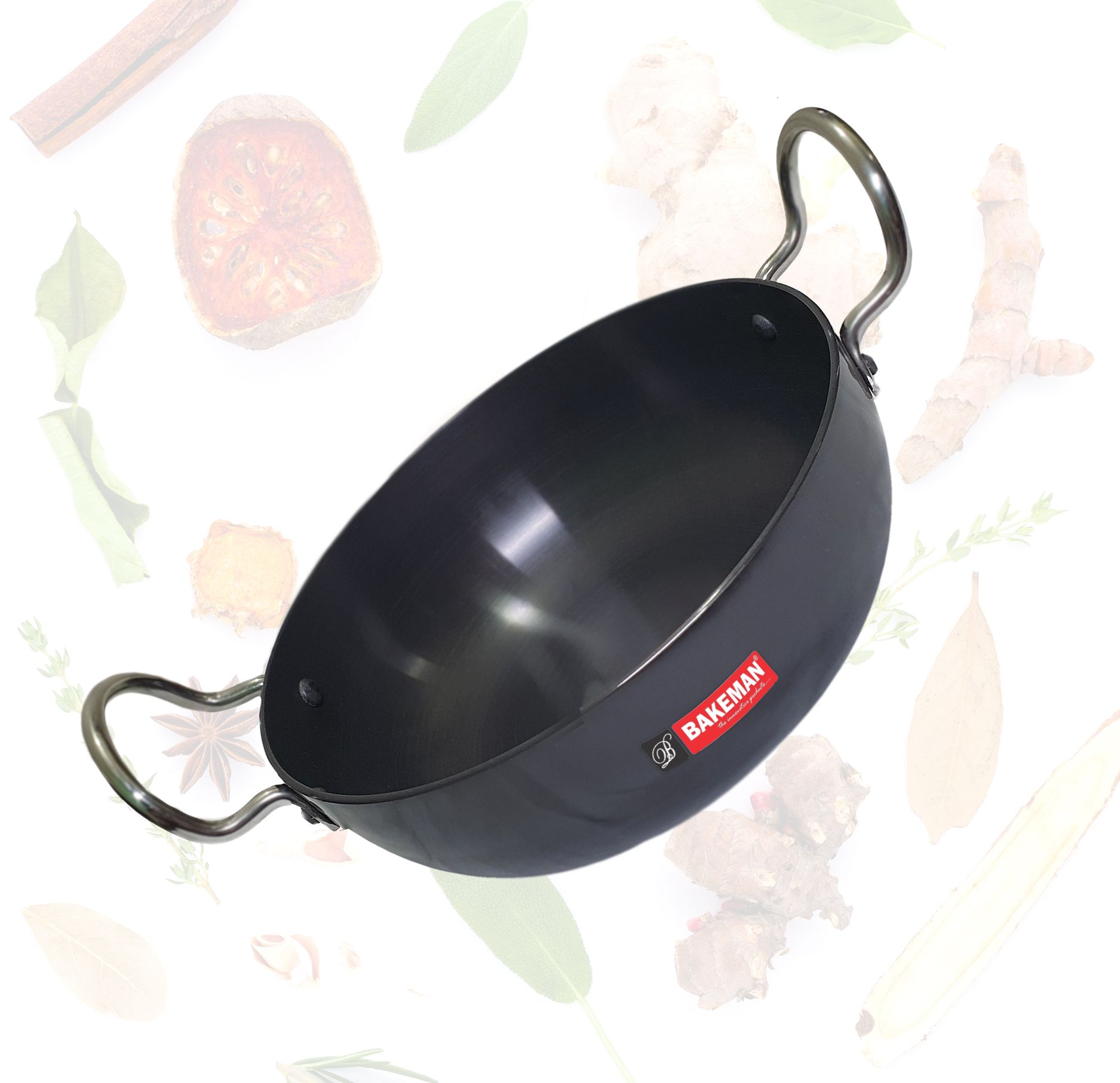 Bakeman Hard Anodized Kadhai - Size 1 - 20 cm