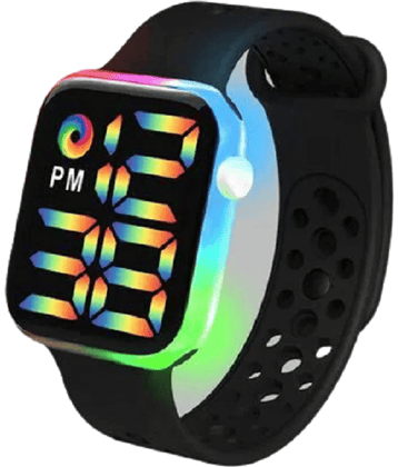 Renaissance Traders - Black Silicon Digital Men's Watch