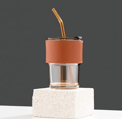 VillWin Tumbler with Straw Assorted Glass Sipper Water Bottle 400 mL ( Set of 1 ) VillWin Tumbler with Straw Assorted Glass Sipper Water Bottle 400 mL ( Set of 1 )