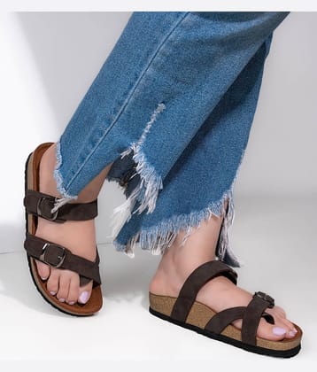 Fentacia Brown Women's Flats