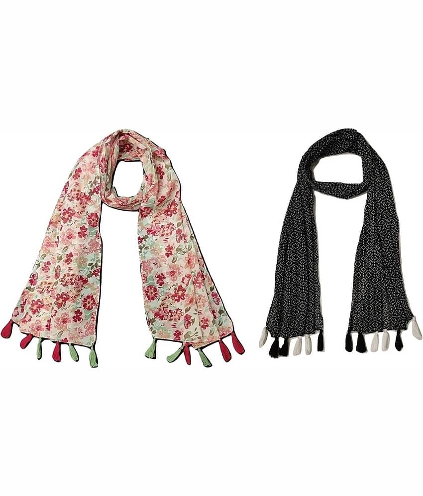 stolevilla Multi Printed Poly Cotton Yarn Stoles