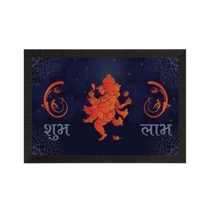 Lord Ganesha Satin Matt Texture UV Art Painting
