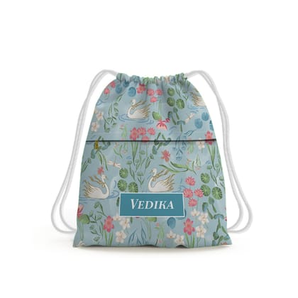 Swans Lake Swim Bag (kids)-Swans Lake Blue Light Turquoise / Toddlers [2-4 Years] / No