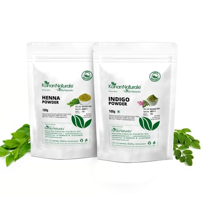 Henna Powder 100 gm + Indigo Powder 100 gm  by Kerala Naturals