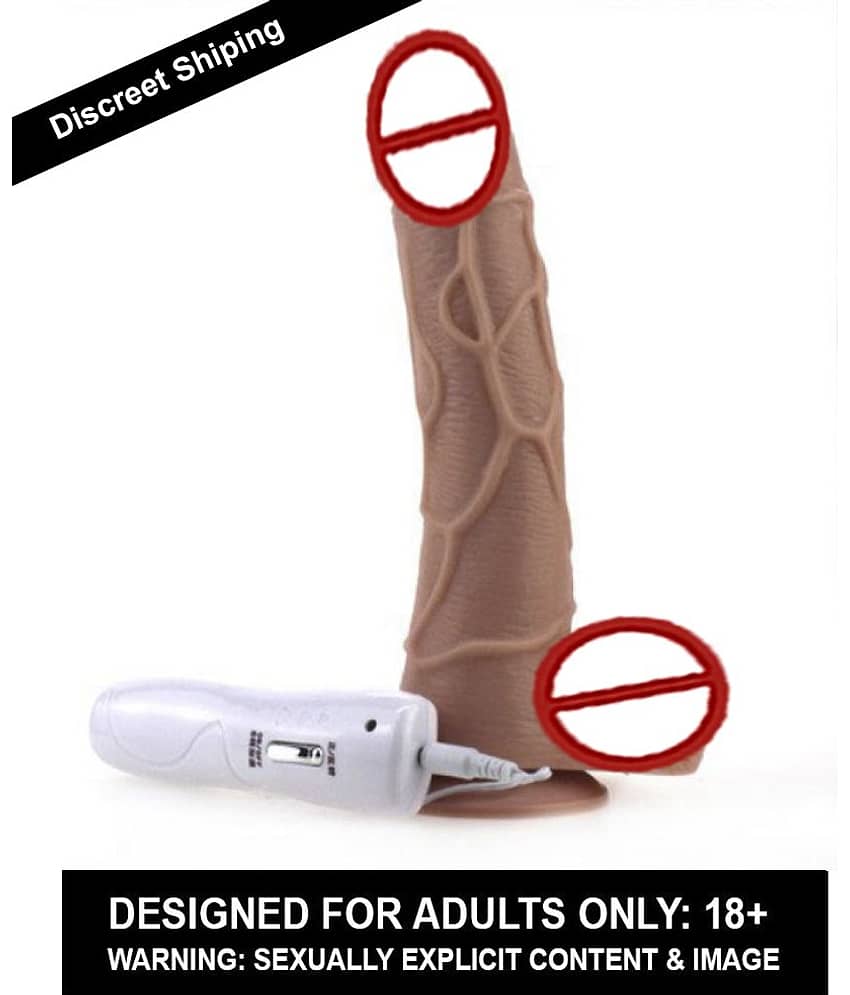 Knight  Rider Sheq Silicone Vibrating Dildo 8.1 Inch with remote