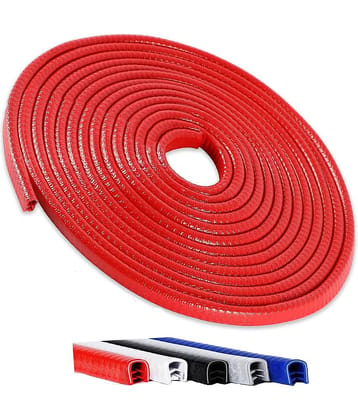 CarFrill Door Guard Rubber Red