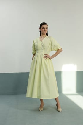 Meghan Dress: Limone-XS