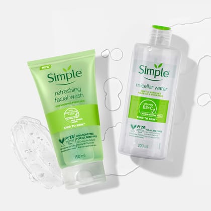 Face Wash & Micellar Water Combo (150ml + 200ml)