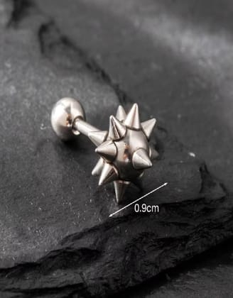 Rockstar Silver Earrings-Pair
