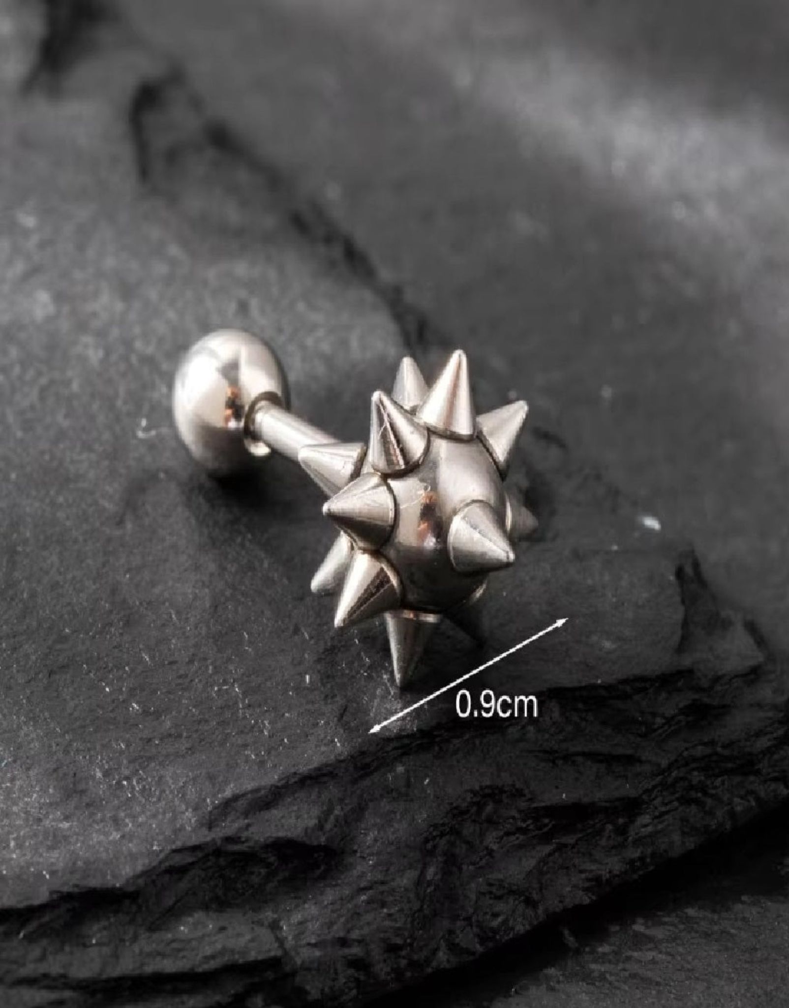 Rockstar Silver Earrings-Single