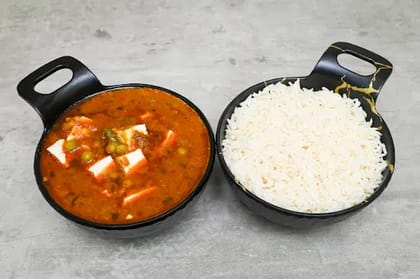 Matar Paneer Chawal