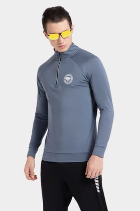 High Neck Grey Polo Jacket Patriot Collection (All Weather)