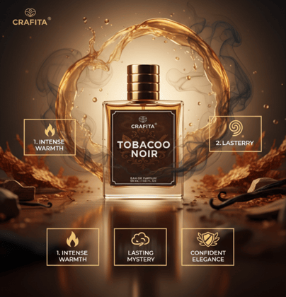 Tobacoo Noir Men's Perfume | Luxury Bold Fragrance | Premium Long-Lasting Signature Scent | 50mL
