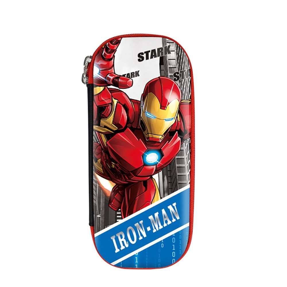 Superhero Cartoon Capacity Pencil Hard Cases-Iron Man