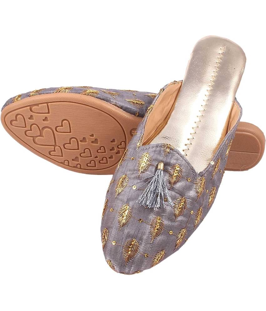 Raj - Gray Women's Mules