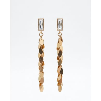 Earrings Golden Sequined 