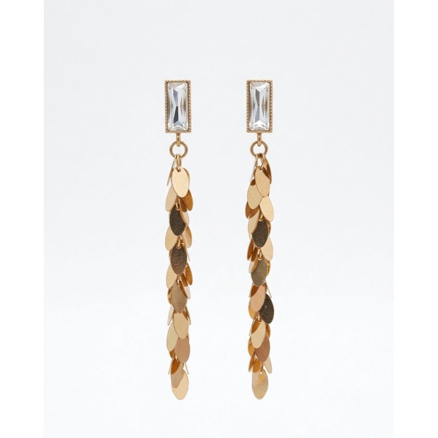 Earrings Golden Sequined
